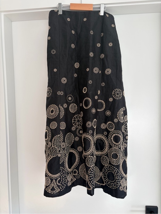 Planet Dresses & Skirts - Planet 100% Linen Embroidered Maxi Pattern Maxi Skirt Size 6